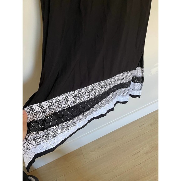 📩🛍️🎀2 for $10🛍️🎀NATIONAL Women Maxi Long Black Dress Size L - Picture 4 of 5